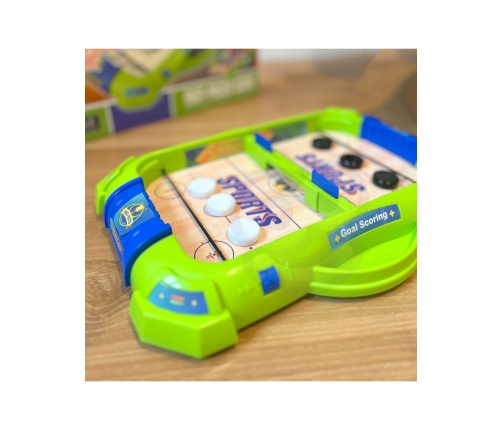 WOOPIE Gra Zręcznościowa 2w1 Mini Hokej Wyścigi