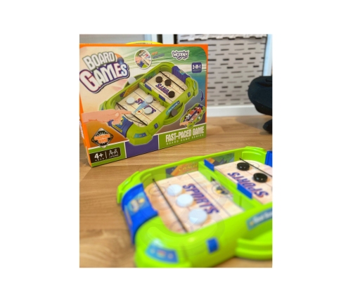 WOOPIE Gra Zręcznościowa 2w1 Mini Hokej Wyścigi