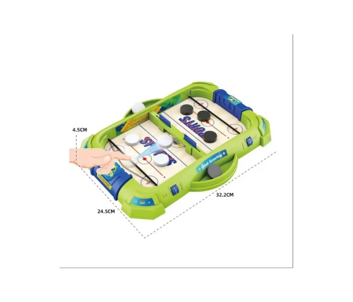 WOOPIE Gra Zręcznościowa 2w1 Mini Hokej Wyścigi