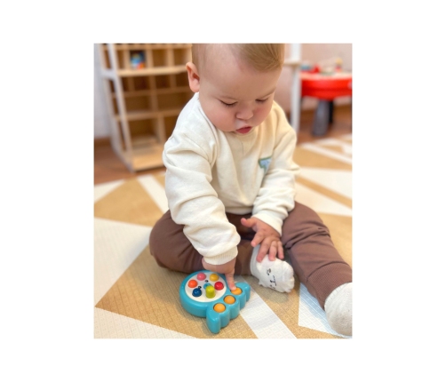 WOOPIE Gra Zręcznościowa Wbijanka Kreta Sznurek Ośmiornica Różowy 2w1