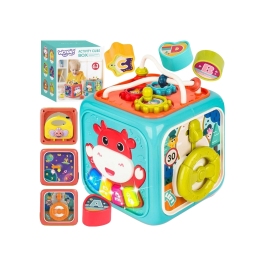 WOOPIE Interaktywna Kostka Sensoryczna Edukacyjna Montessori Sorter 6w1