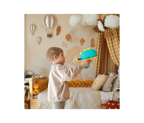 WOOPIE Gra w Rzutki Pistolet Dinozaur na Kulki Rzepy Tarcza Punkty Strzelanie