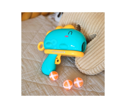 WOOPIE Gra w Rzutki Pistolet Dinozaur na Kulki Rzepy Tarcza Punkty Strzelanie