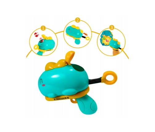 WOOPIE Gra w Rzutki Pistolet Dinozaur na Kulki Rzepy Tarcza Punkty Strzelanie