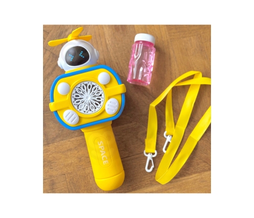 WOOPIE Maszyna Astronauta do Robienia Baniek Mydlanych Żółty