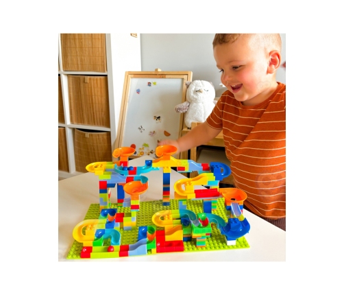 WOOPIE Tor Kulkowy Kulodrom Zjeżdżalnia dla Kulek Konstrukcja 340 el.