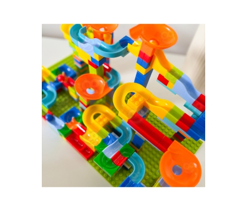 WOOPIE Tor Kulkowy Kulodrom Zjeżdżalnia dla Kulek Konstrukcja 340 el.