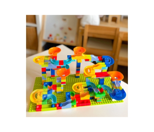 WOOPIE Tor Kulkowy Kulodrom Zjeżdżalnia dla Kulek Konstrukcja 340 el.