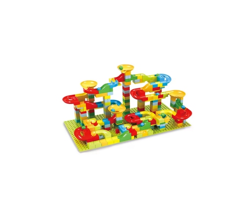 WOOPIE Tor Kulkowy Kulodrom Zjeżdżalnia dla Kulek Konstrukcja 340 el.