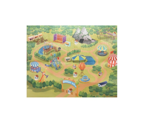 WOOPIE Zestaw Figurki Dinozaury 16 el. + Mata + Kuferek