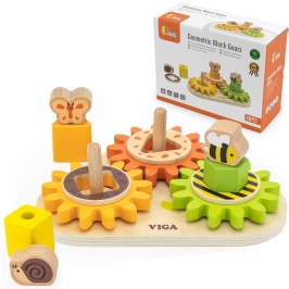 VIGA Drewniany Sorter Koła Zębate "Kształty i Mechanizmy" VIGA Drewniany Sorter Koła Zębate "Kształty i Mechanizmy"