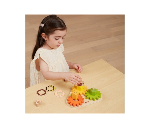 VIGA Drewniany Sorter Koła Zębate 