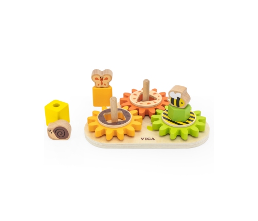 VIGA Drewniany Sorter Koła Zębate 
