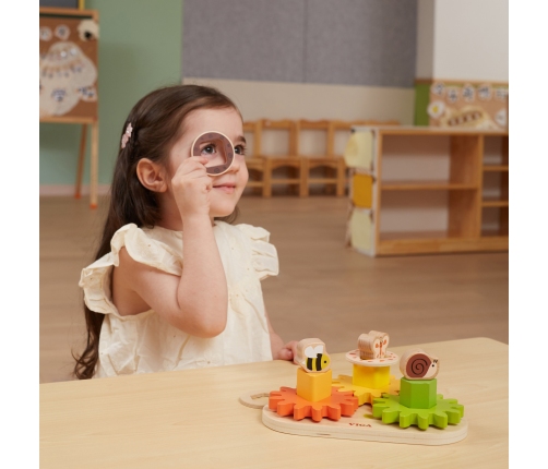 VIGA Drewniany Sorter Koła Zębate 