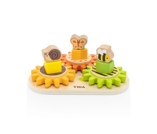 VIGA Drewniany Sorter Koła Zębate 