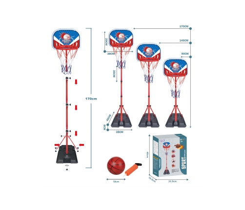 WOOPIE Basketbola grozs + bumba