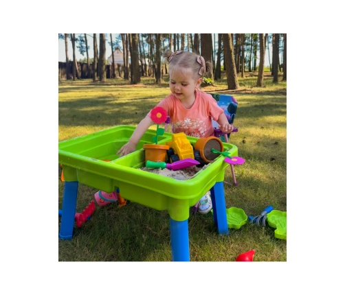 WOOPIE Stolik Wodny 2w1 Piaskownica 13 Akc.