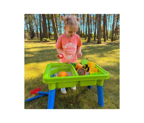 WOOPIE Stolik Wodny 2w1 Piaskownica 13 Akc.