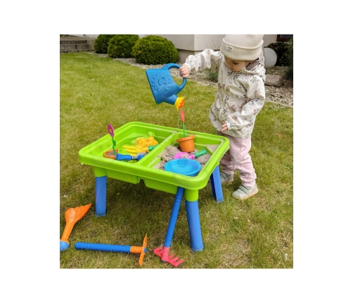 WOOPIE Stolik Wodny 2w1 Piaskownica 13 Akc.