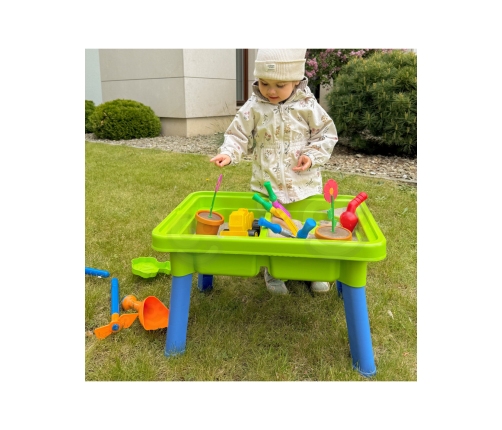 WOOPIE Stolik Wodny 2w1 Piaskownica 13 Akc.