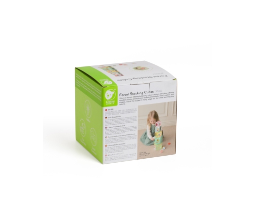 CLASSIC WORLD Układanka Kostki Box Leśna Piramidka 10 el. FSC