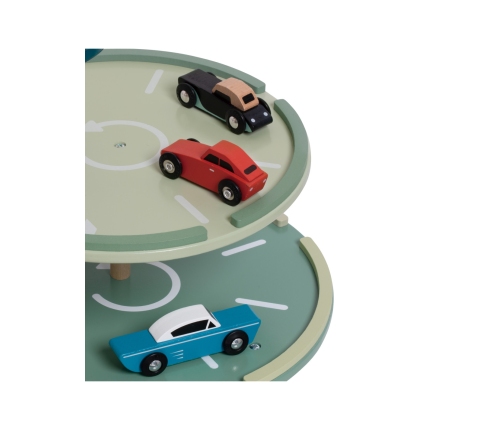 CLASSIC WORLD Wielopoziomowy Parking Auta Helikopter Dystybutor Myjnia + Akc.