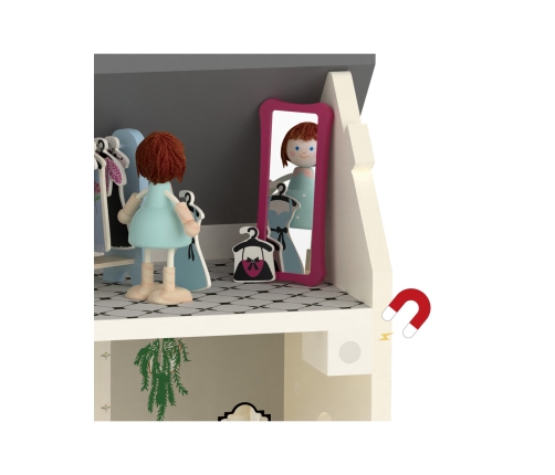 CLASSIC WORLD Drewniany Domek dla Lalek Vintage