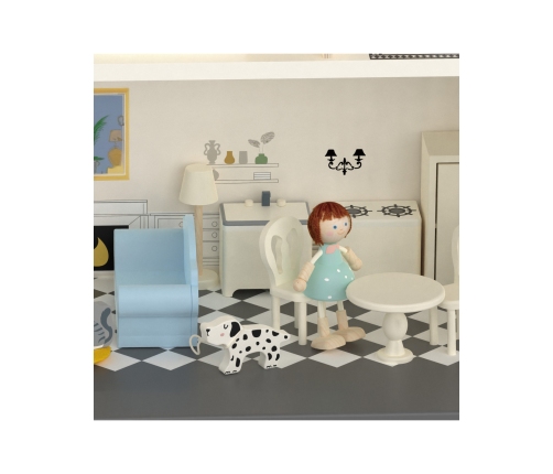 CLASSIC WORLD Drewniany Domek dla Lalek Vintage