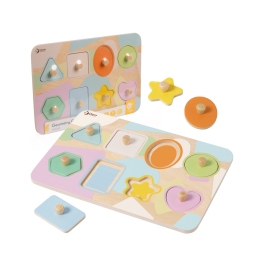 CLASSIC WORLD Układanka Puzzle Klocki Geometryczne 9 el. CLASSIC WORLD Układanka Puzzle Klocki Geometryczne 9 el.