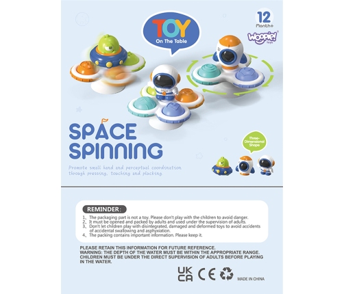 WOOPIE BABY Kosmiczny Spinner Pop-it  Zabawka Sensoryczna  Wymienne 3 szt.