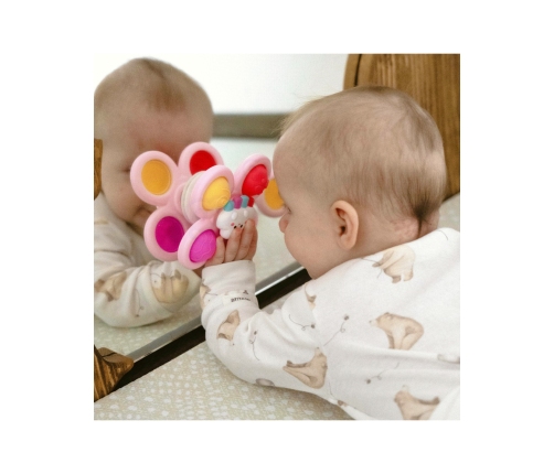 WOOPIE BABY Kosmiczny Spinner Pop-it  Zabawka Sensoryczna  Wymienne 3 szt Różowy.