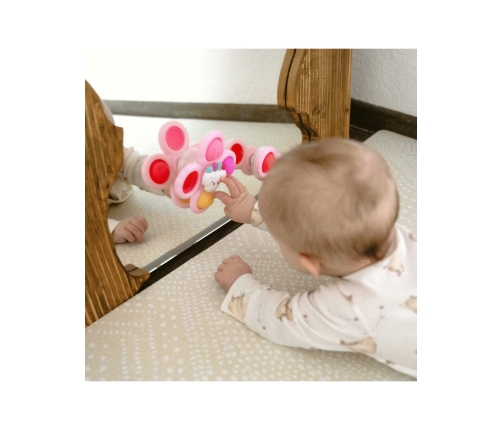 WOOPIE BABY Kosmiczny Spinner Pop-it  Zabawka Sensoryczna  Wymienne 3 szt Różowy.