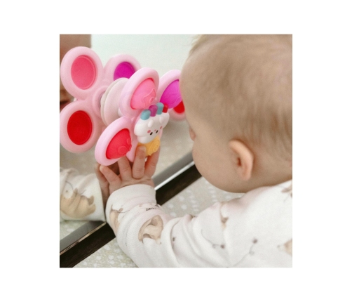 WOOPIE BABY Kosmiczny Spinner Pop-it  Zabawka Sensoryczna  Wymienne 3 szt Różowy.