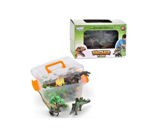 WOOPIE Zestaw Park Dinozaurów Figurki + Mata i Akcesoria 23 el.