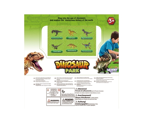WOOPIE Zestaw Park Dinozaurów Figurki + Mata i Akcesoria 23 el.