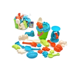 WOOPIE Wielki Zestaw do Piasku z Wiaderkiem 25 el. - 5 ZESTAWÓW