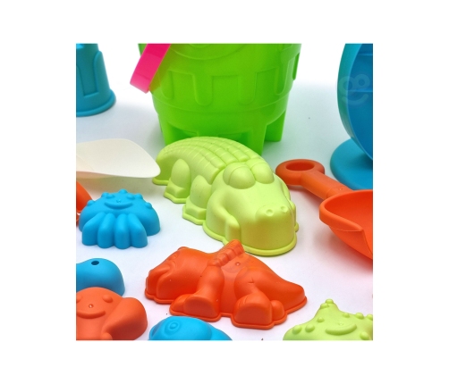 WOOPIE Wielki Zestaw do Piasku z Wiaderkiem 25 el. - 5 ZESTAWÓW