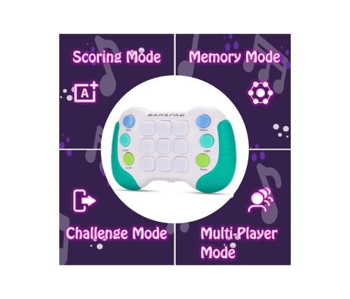 WOOPIE Elektroniczna Gra Zręcznościowa Pop-It Fidget Toy Gamepad