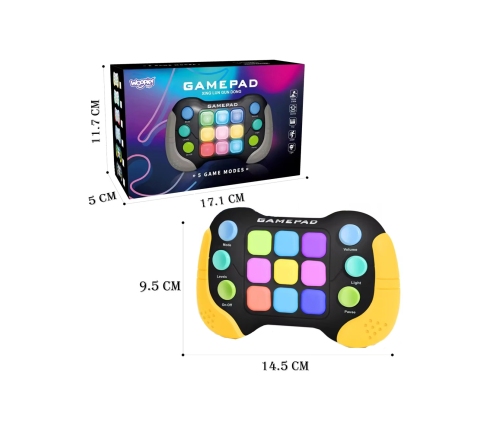 WOOPIE Elektroniczna Gra Zręcznościowa Pop-It Fidget Toy Gamepad