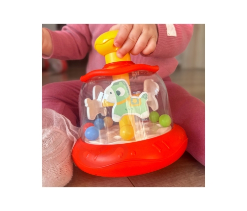 WOOPIE BABY Kolorowe Koniki Czerwona Bączek Karuzela