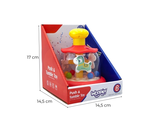 WOOPIE BABY Kolorowe Koniki Czerwona Bączek Karuzela