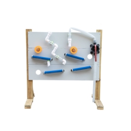 CLASSIC WORLD EDU Drewniany Zestaw do Wodnego Placu Zabaw  Stojak + Akcesoria przewodzące wodę  i piasek