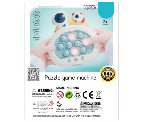 WOOPIE Gra POP IT Elektryczna Antystresowa Zręcznościowa Kosmos