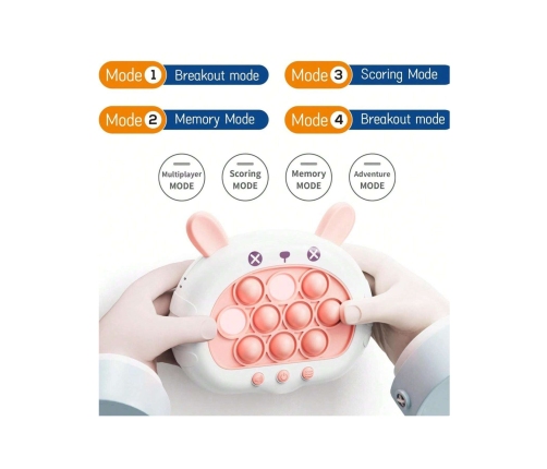 WOOPIE Gra POP IT Elektryczna Antystresowa Zręcznościowa Króliczek