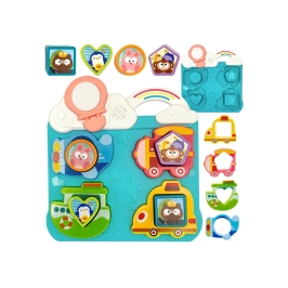 WOOPIE BABY Interaktywna Układanka Dopasuj Pojazdy i Zwierzątka Niebieska WOOPIE BABY Interaktywna Układanka Dopasuj Pojazdy i Zwierzątka Niebieska