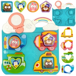 WOOPIE BABY Interaktywna Układanka Dopasuj Pojazdy i Zwierzątka Niebieska WOOPIE BABY Interaktywna Układanka Dopasuj Pojazdy i Zwierzątka Niebieska
