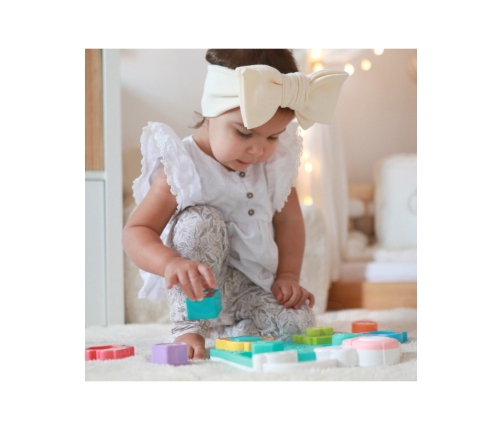 WOOPIE BABY Interaktywna Układanka Dopasuj Pojazdy i Zwierzątka Niebieska