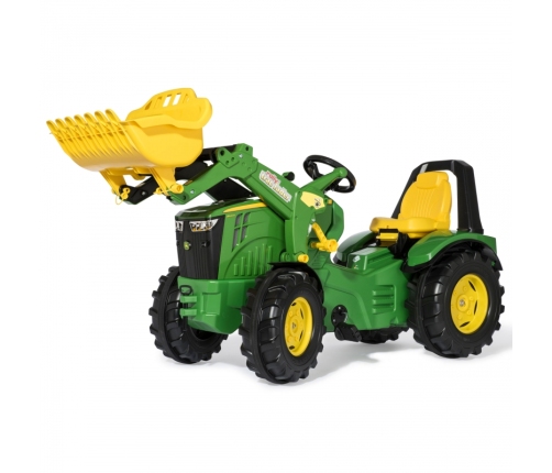 RollyX-Trac Premium John Deere Traktor na Pedały Łyżka Ciche Koła 3-10 Lat do 50kg Rolly Toys - Zielony