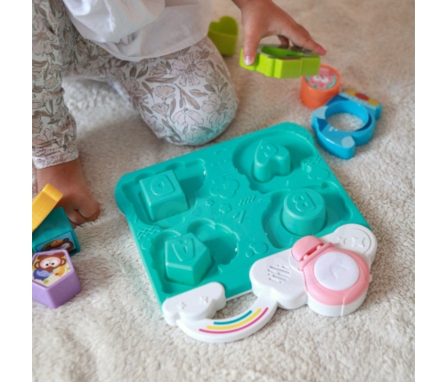 WOOPIE BABY Interaktywna Układanka Dopasuj Pojazdy i Zwierzątka Niebieska