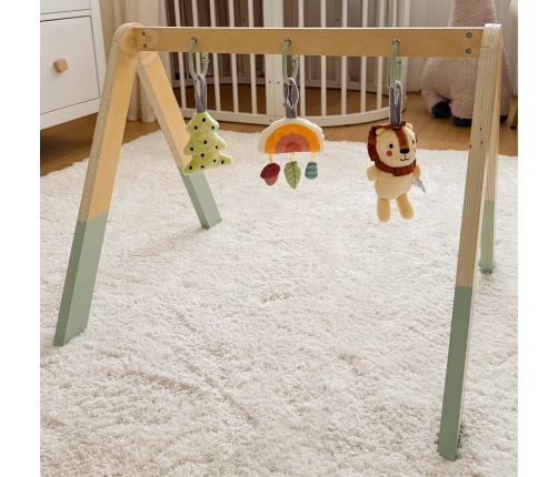 TOOKY TOY Baby Gym Stojak Edukacyjny Gimnastyczny 3 Zawieszki